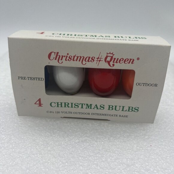 Christmas Queen Outdoor Bulbs multicolor C-9 1/4 120V - Picture 2 of 7